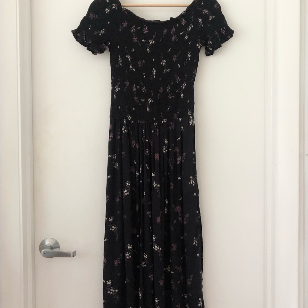 Brave Soul Black Floral Maxi Dress